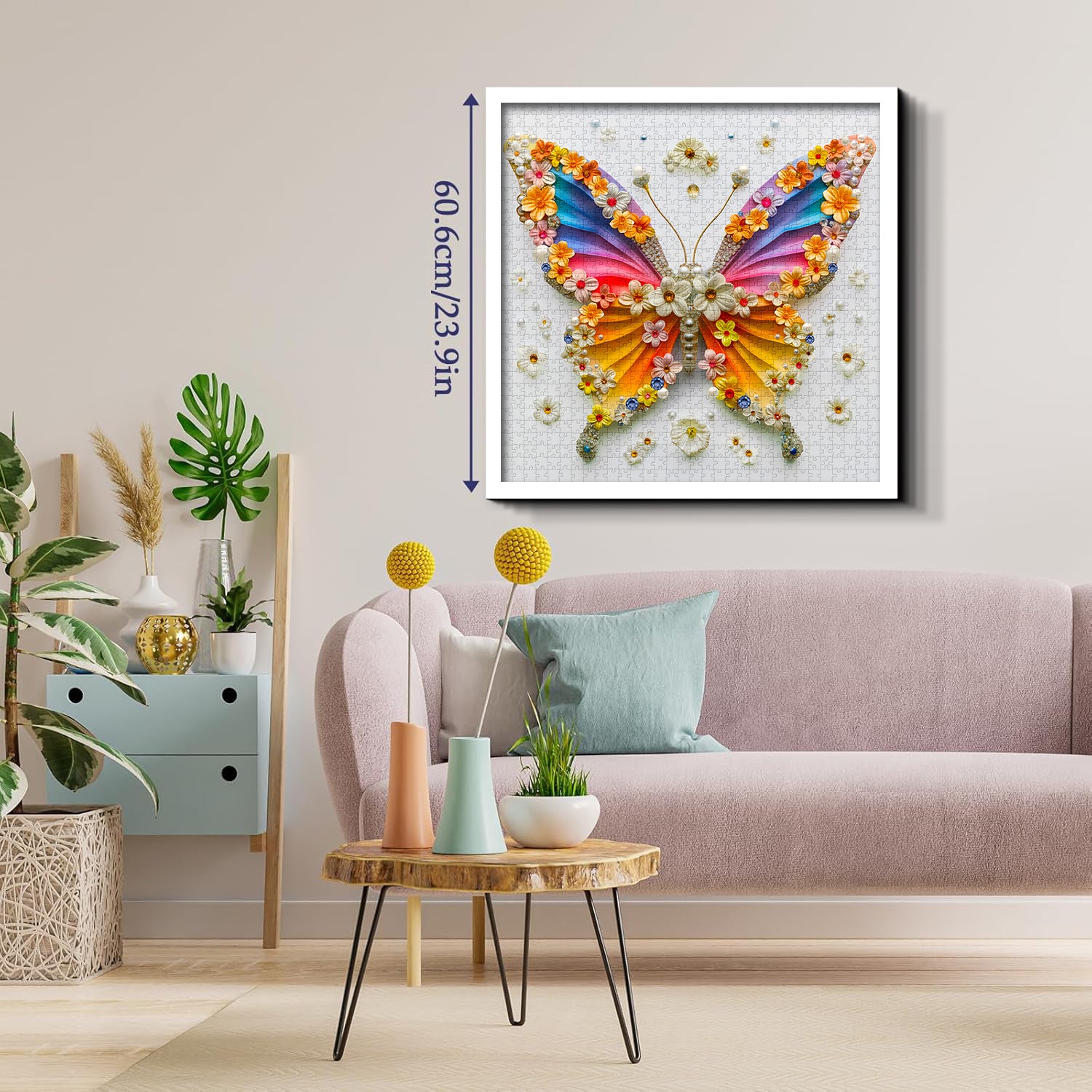 Regenbogen Blütenblatt Schmetterling Jigsaw Puzzle 1000 Teile
