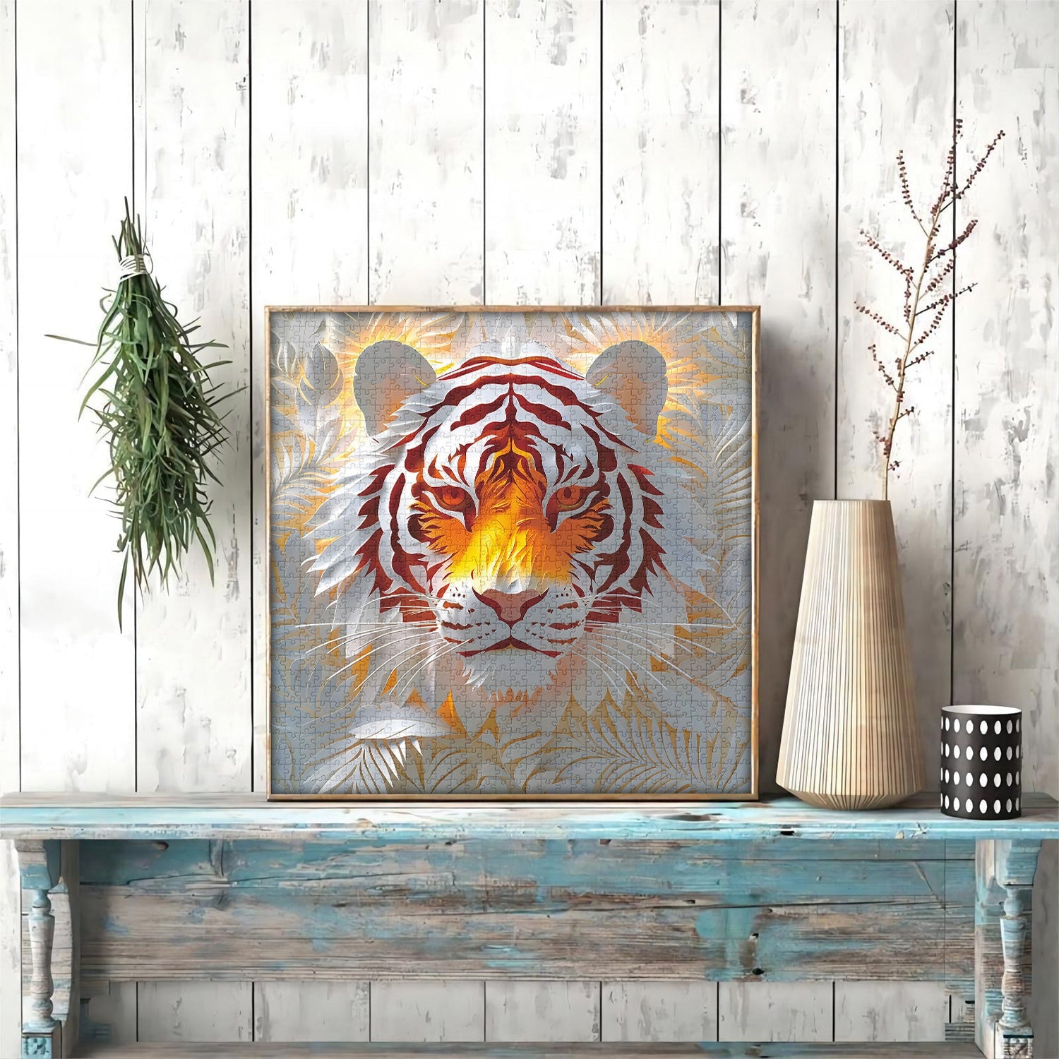 Paper tigre shadow puzzle puzzle 1000 pezzi