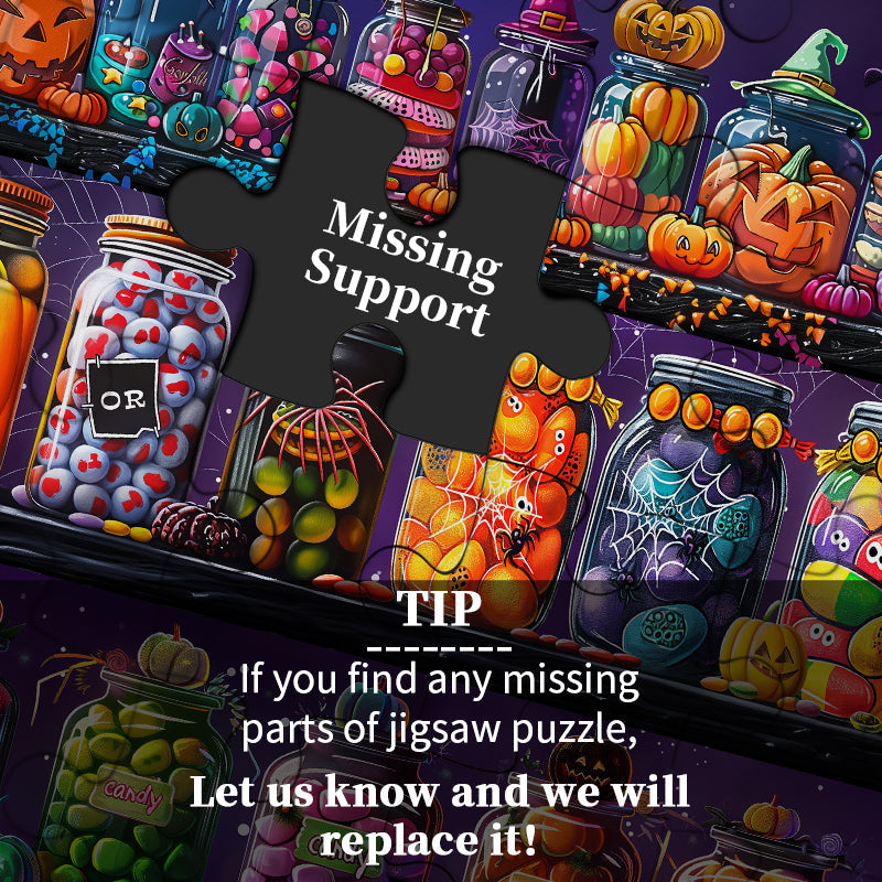 Barattoli di caramelle di Halloween puzzle puzzle 1000 pezzi