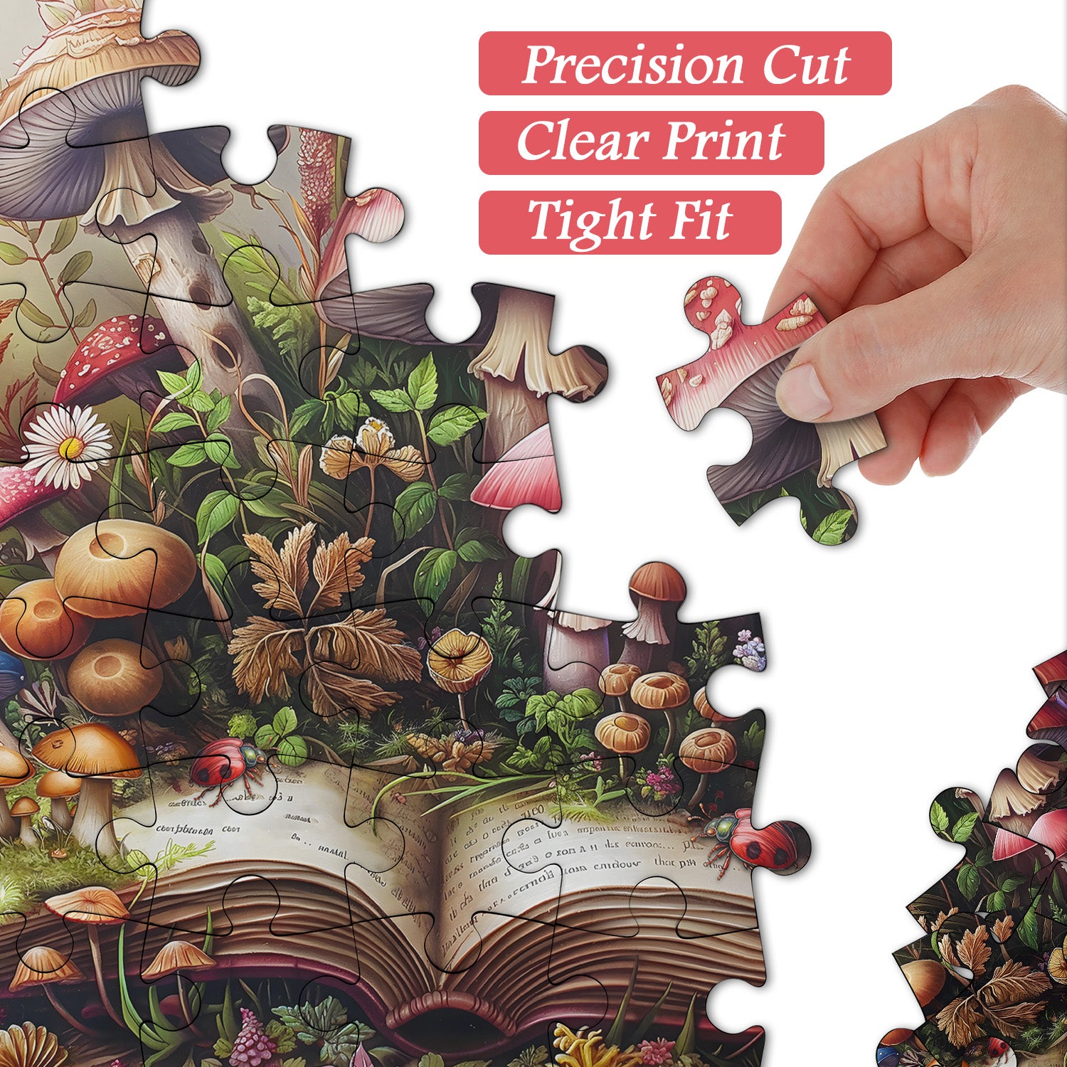 Libro di funghi puzzle puzzle 1000 pezzi