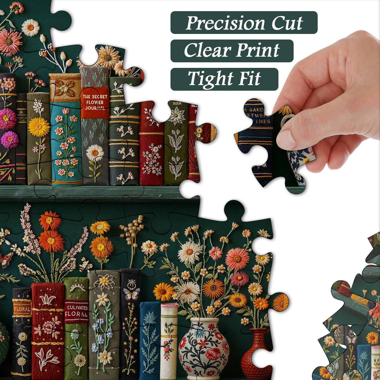 Blooming Bookshelf -set di puzzle puzzle 1000 pezzi