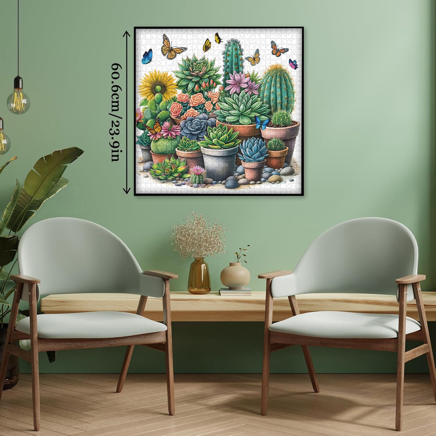 Sonnige Sukkulenten Jigsaw Puzzle 1000 Stücke