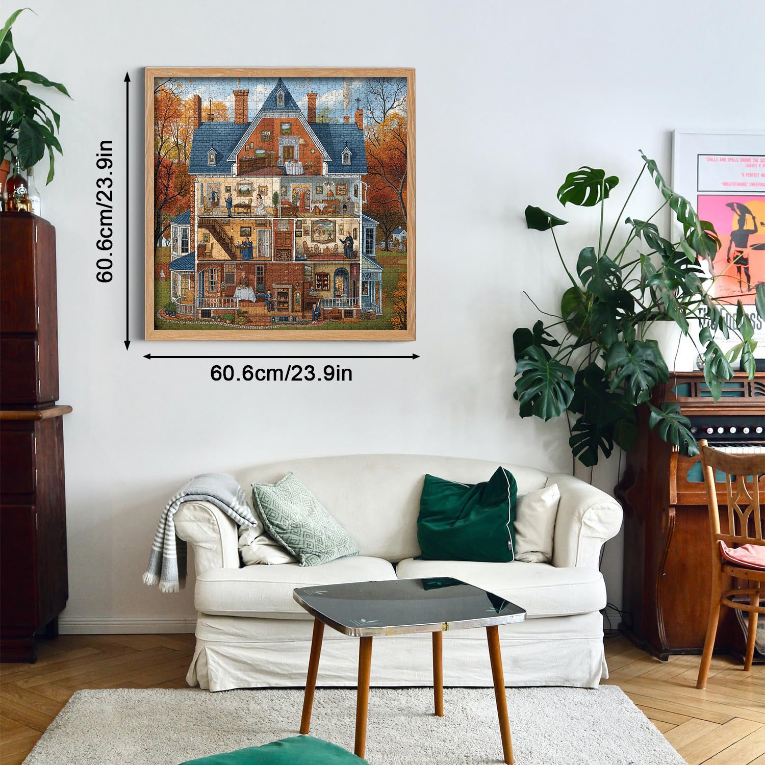Automne Retro Villa Puzzle 1000 pièces 1000 pièces