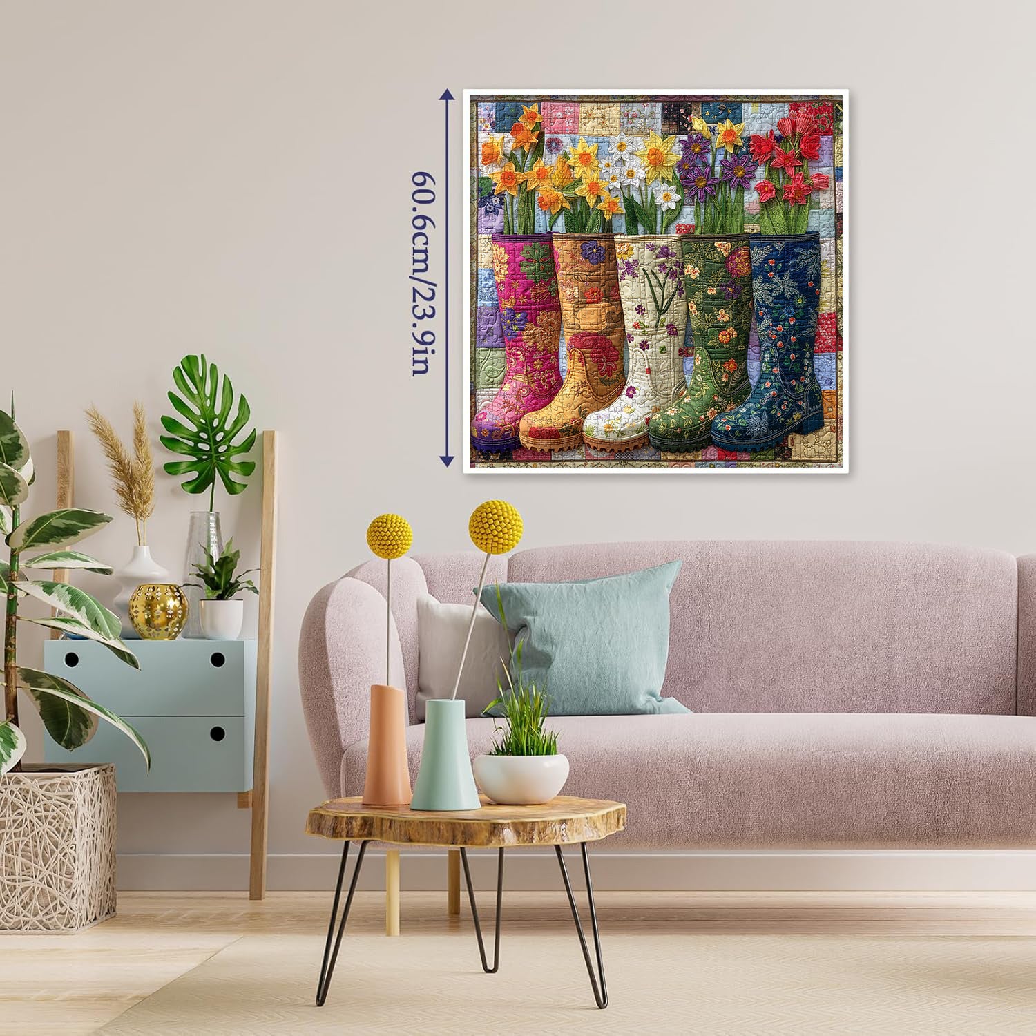 Bottes de jardin floral puzzle 1000 pièces