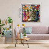 Bottes de jardin floral puzzle 1000 pièces