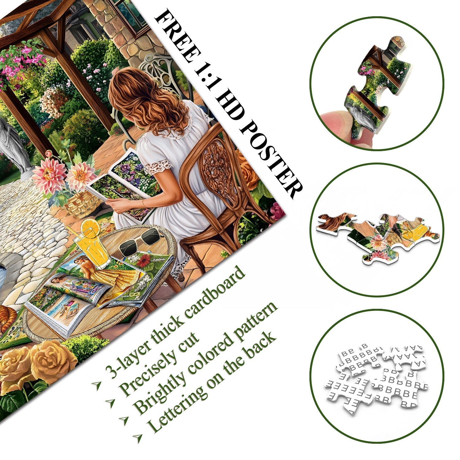 Accogliente puzzle di cortile puzzle 1000 pezzi