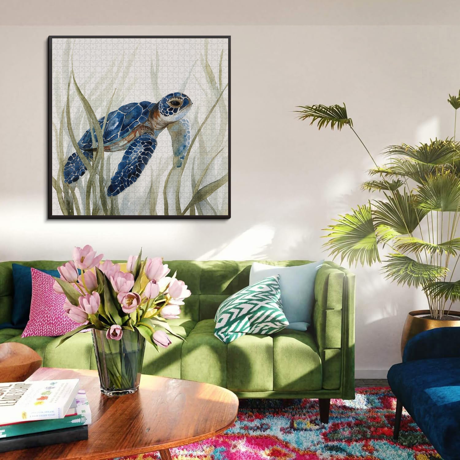 Seagrass Turtle Jigsaw Puzzle 1000 Pieces