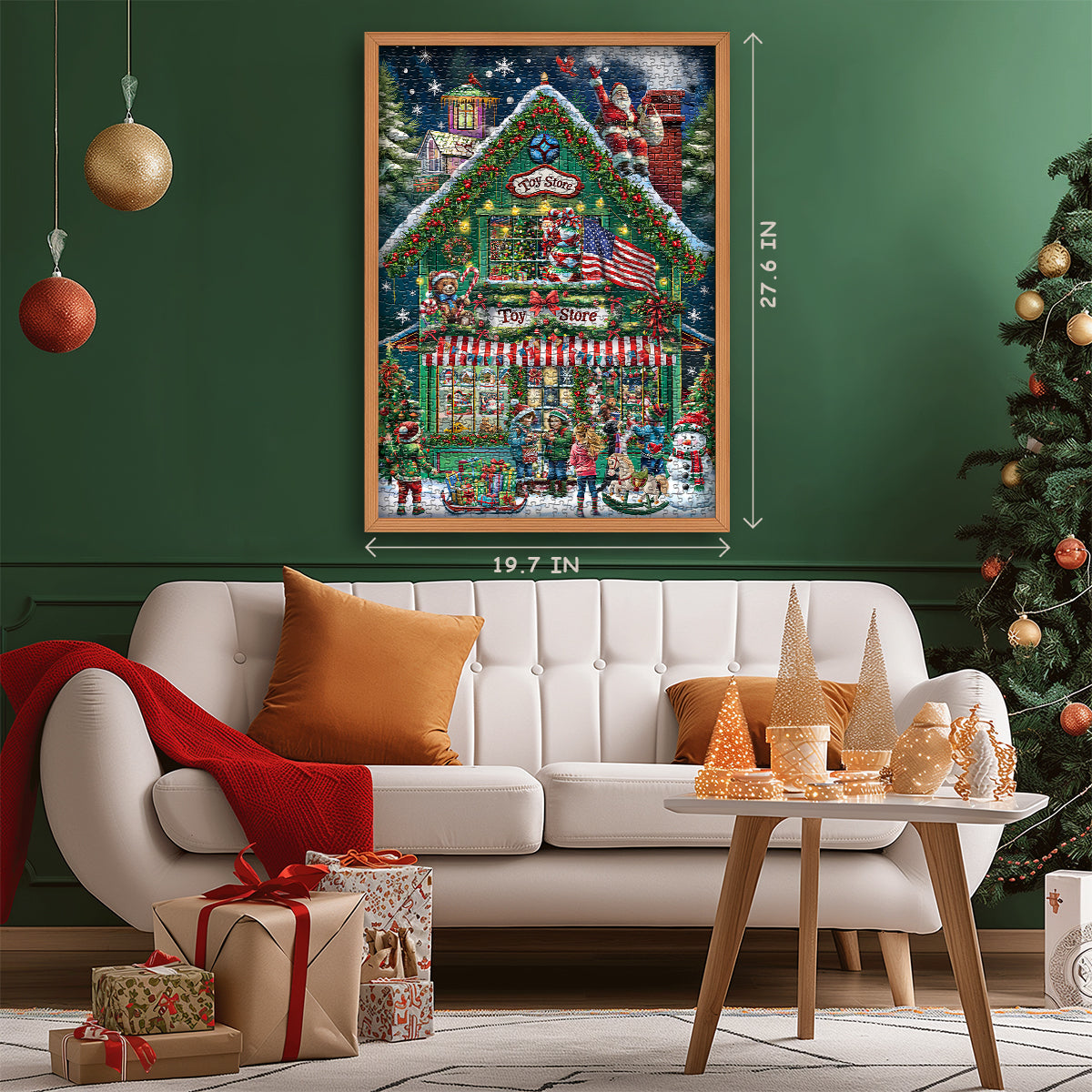 Pieci di puzzle del negozio di Natale 1000 pezzi