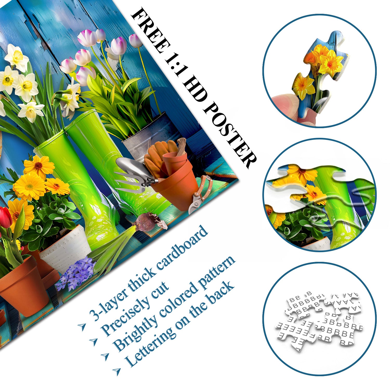 Gartenbereites Puzzle 1000 Stücke