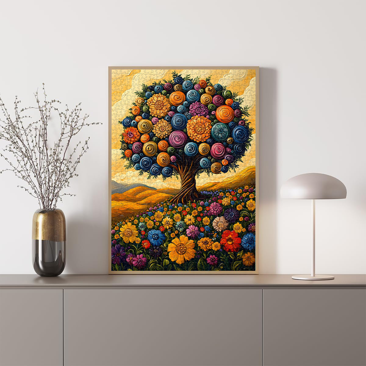 Blühender Baum des Lebens -Puzzles 1000 Stücke
