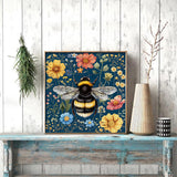 Abeille parmi les fleurs puzzle 1000 pièces
