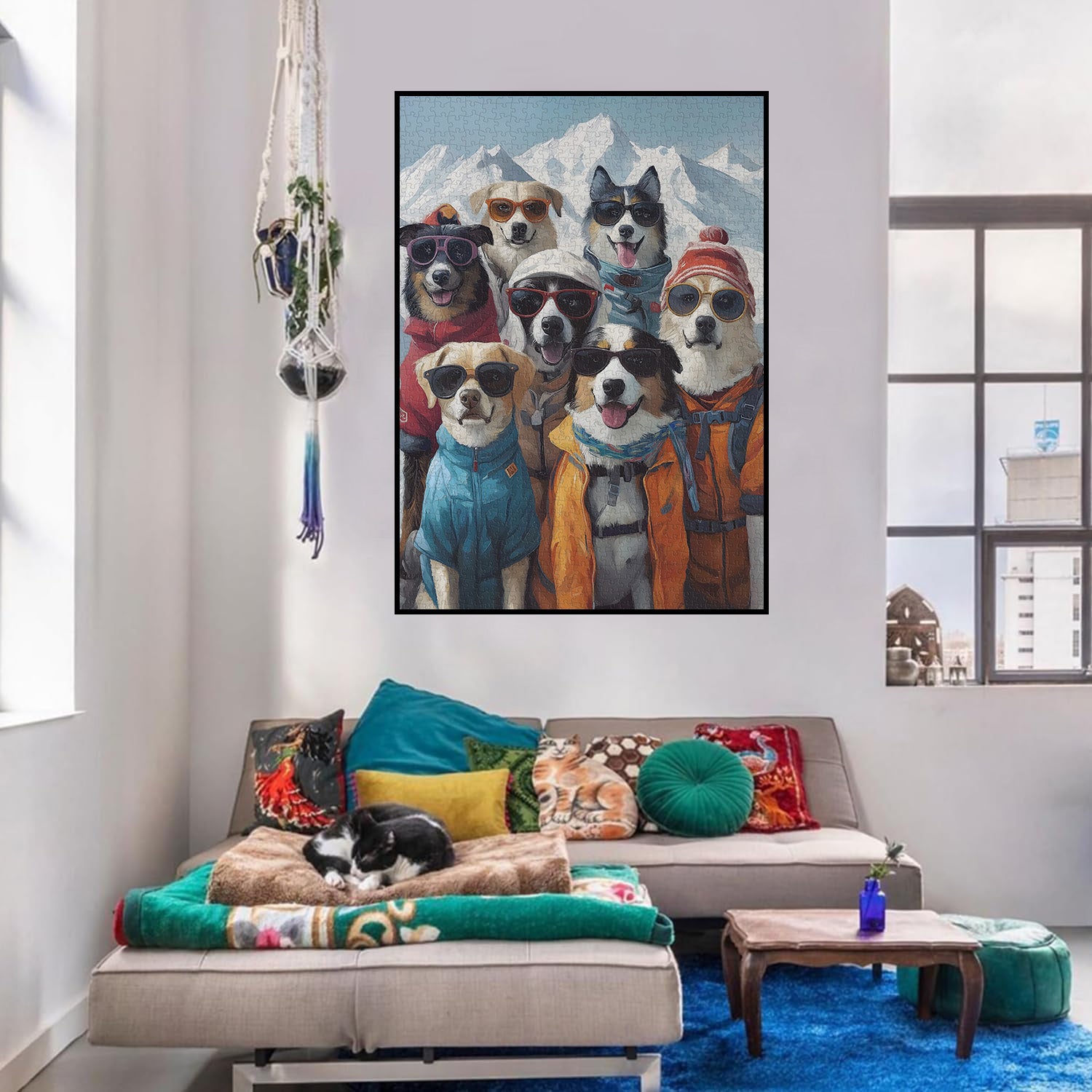 Ski Dog Team Stuzzine Puzzle 1000 pezzi