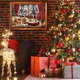 Natalizio soggiorno puzzle puzzle 1000 pezzi