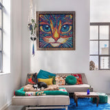 Mystic Cat Face Swibsaw Puzzle 1000 pezzi
