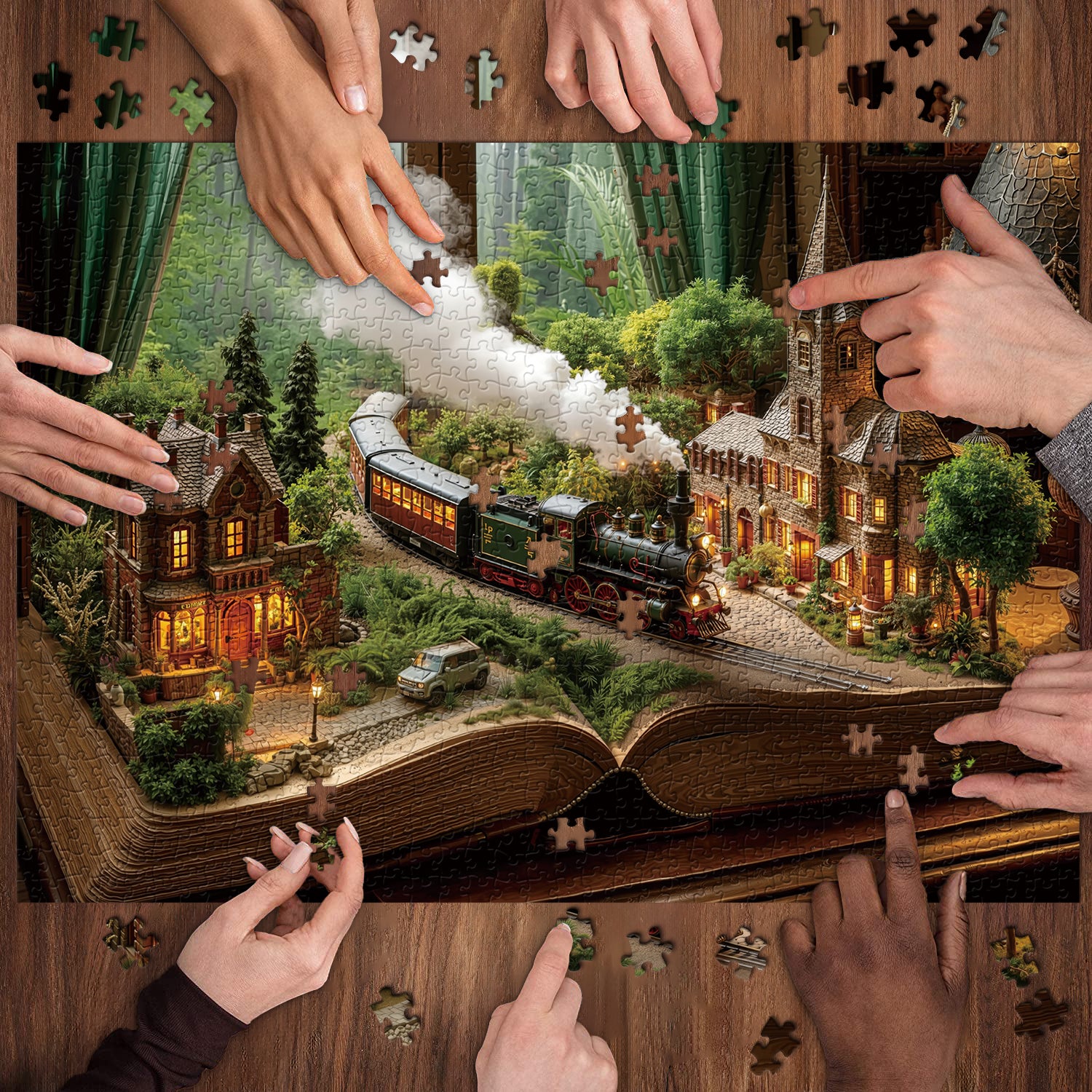 Attraverso le pagine puzzle puzzle 1000 pezzi