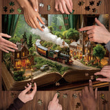 Attraverso le pagine puzzle puzzle 1000 pezzi
