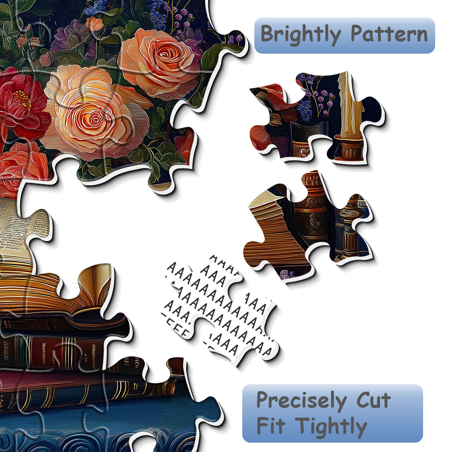 Libri e fiori puzzle puzzle 1000 pezzi