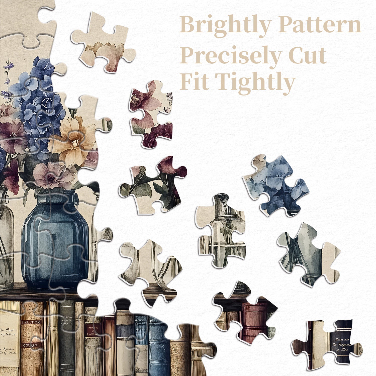 Libri e fiori puzzle puzzle 1000 pezzi