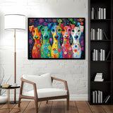Cani colorati puzzle puzzle 1000 pezzi