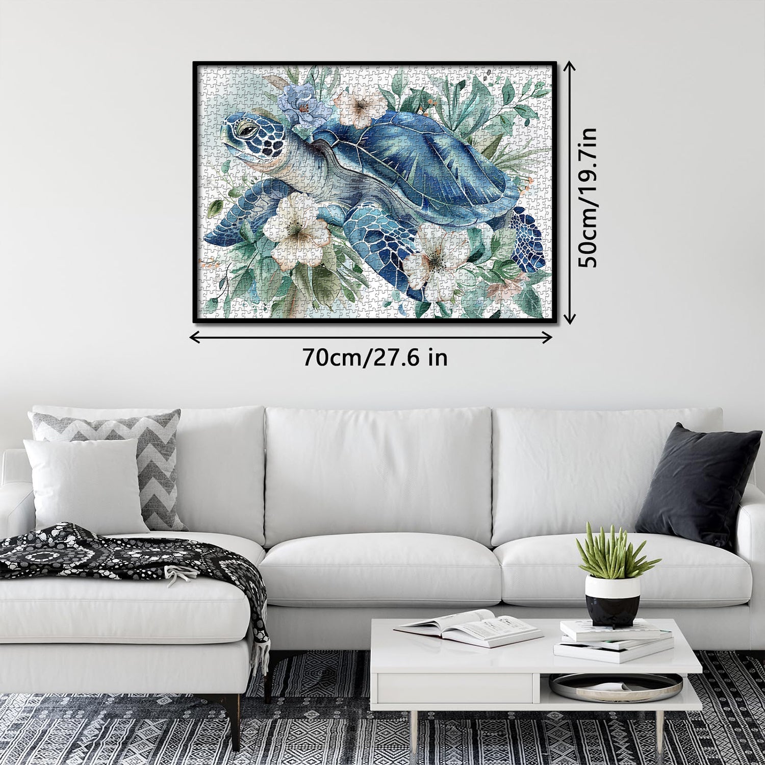 Pezzi di puzzle a puzzle per tartaruga d'arte 1000