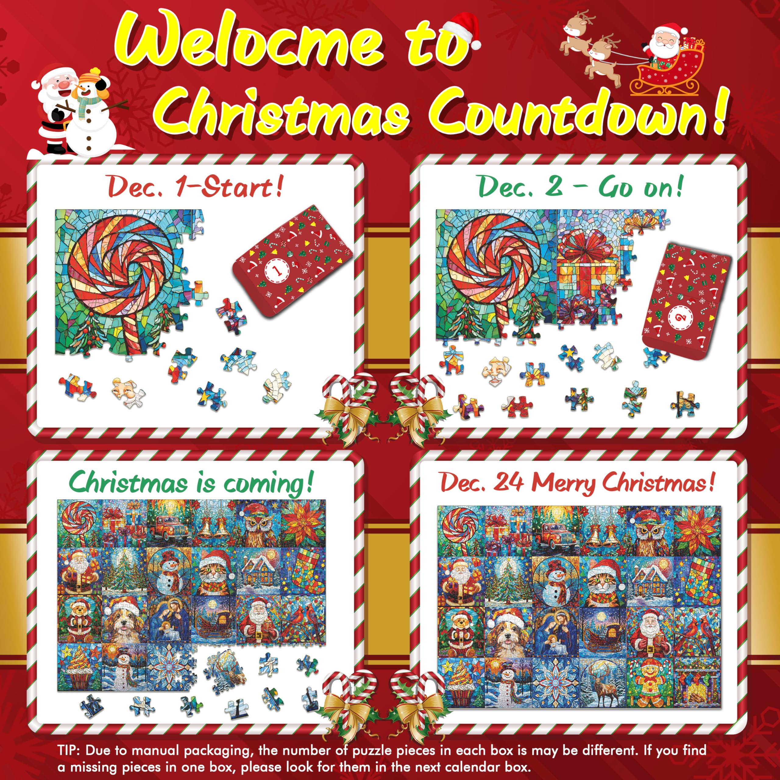 Teso di Natale puzzle puzzle 1000 pezzi