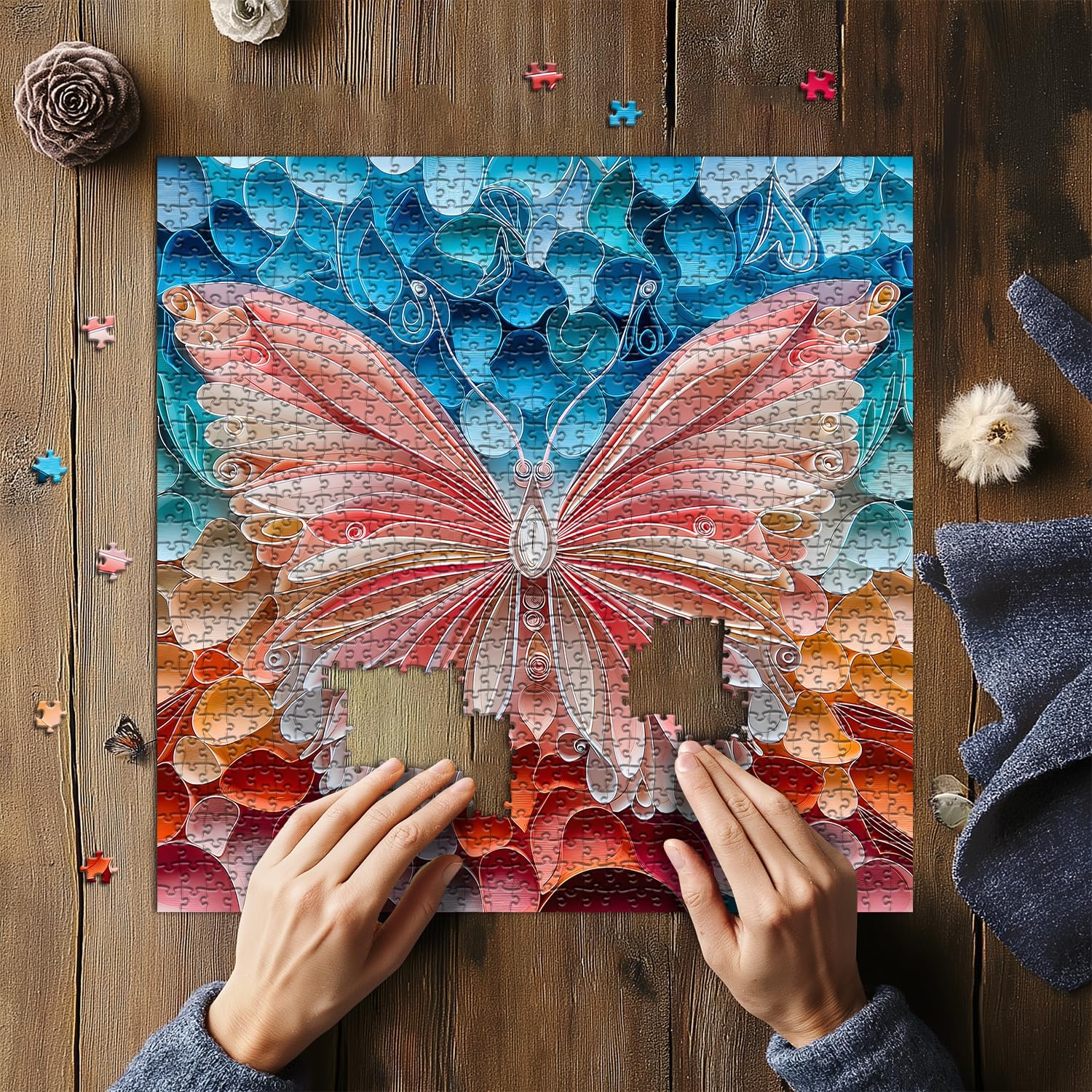 Butterfly art Jigsaw Puzzle 1000 Pieces