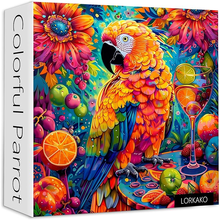 Buntes Papageien -Puzzle 1000 Stücke