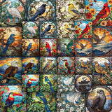 Birds art puzzle puzzle 1000 pezzi