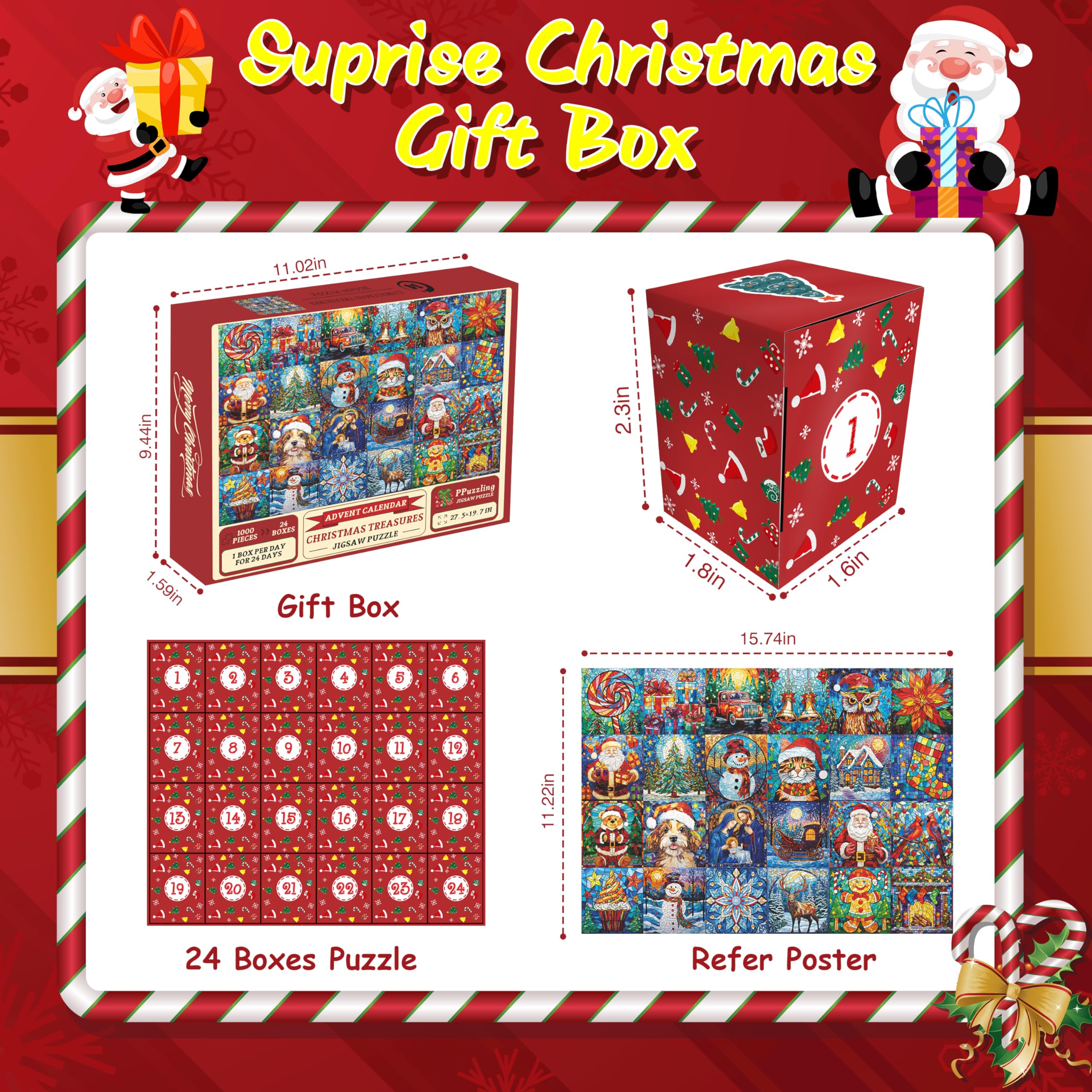Teso di Natale puzzle puzzle 1000 pezzi
