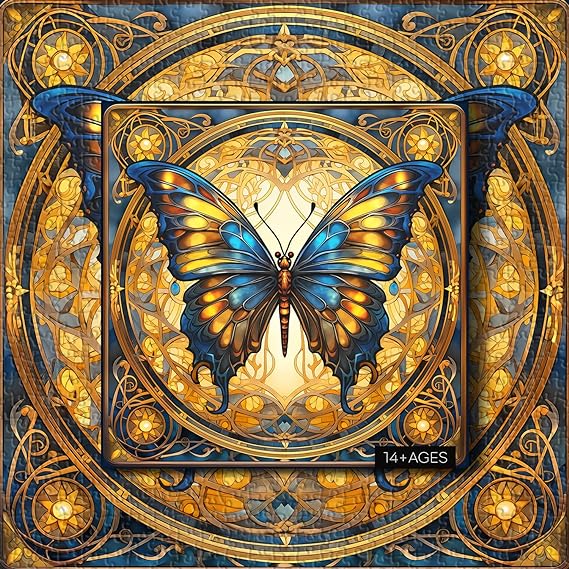Puzzle brillant de papillon brillant 1000 pièces