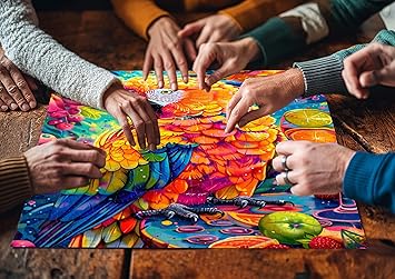 Buntes Papageien -Puzzle 1000 Stücke