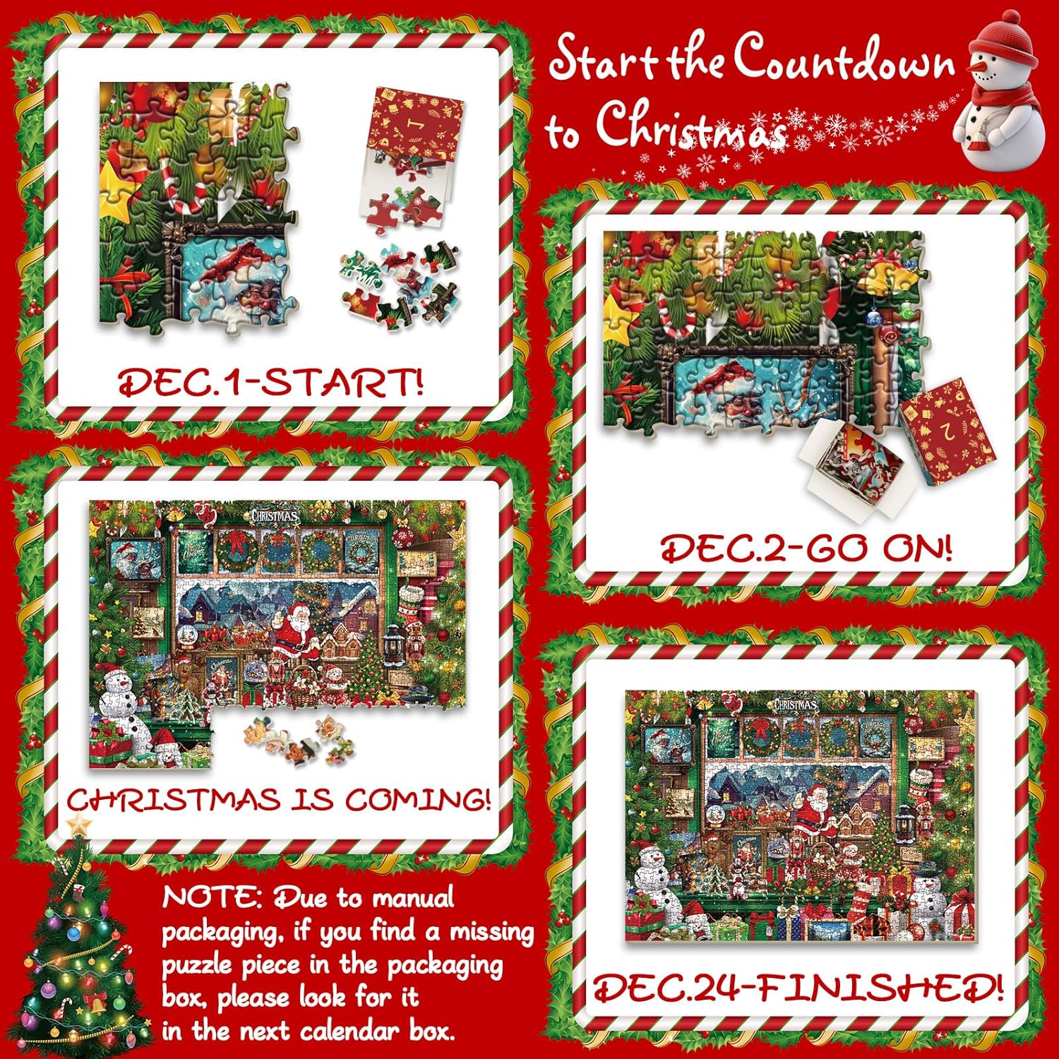 Yuletide joy puzzle puzzle 1000 pezzi
