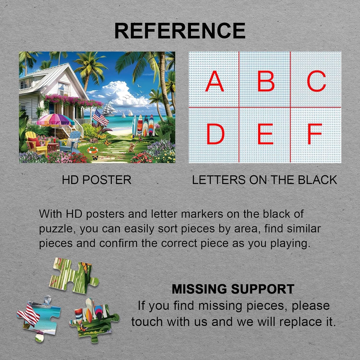 Puzzle de la tranquillité côtière Puzzle 1000 pièces