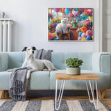 Cat tra fiori puzzle puzzle 1000 pezzi