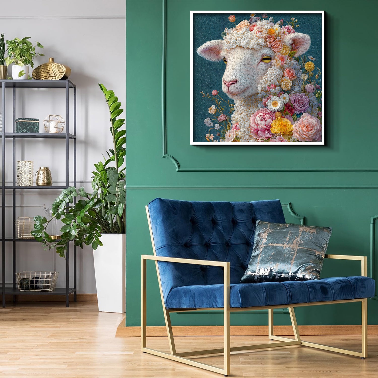 Flower Sheep Jigsaw Puzzle 1000 Pieces