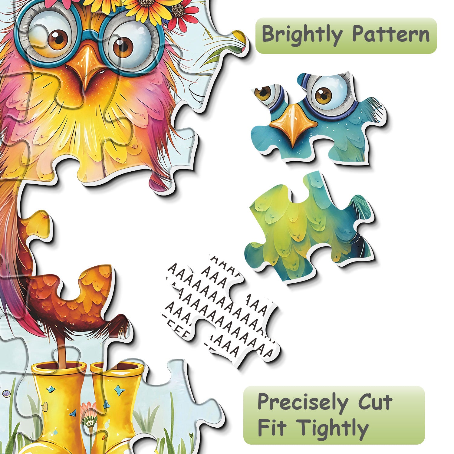 Stivali fioriti uccelli puzzle puzzle 1000 pezzi