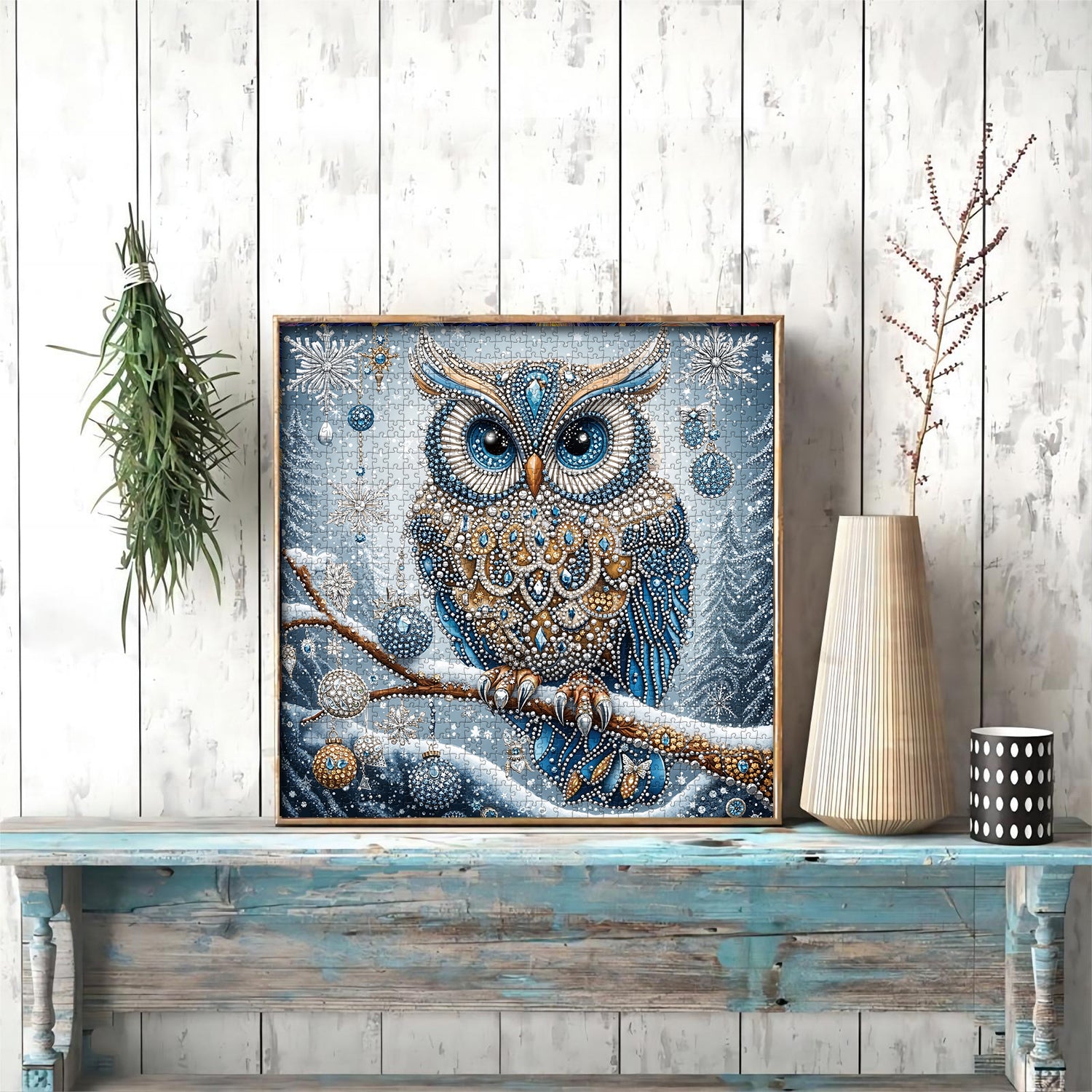 Puzzle puzzle di gufo invernale 1000 pezzi