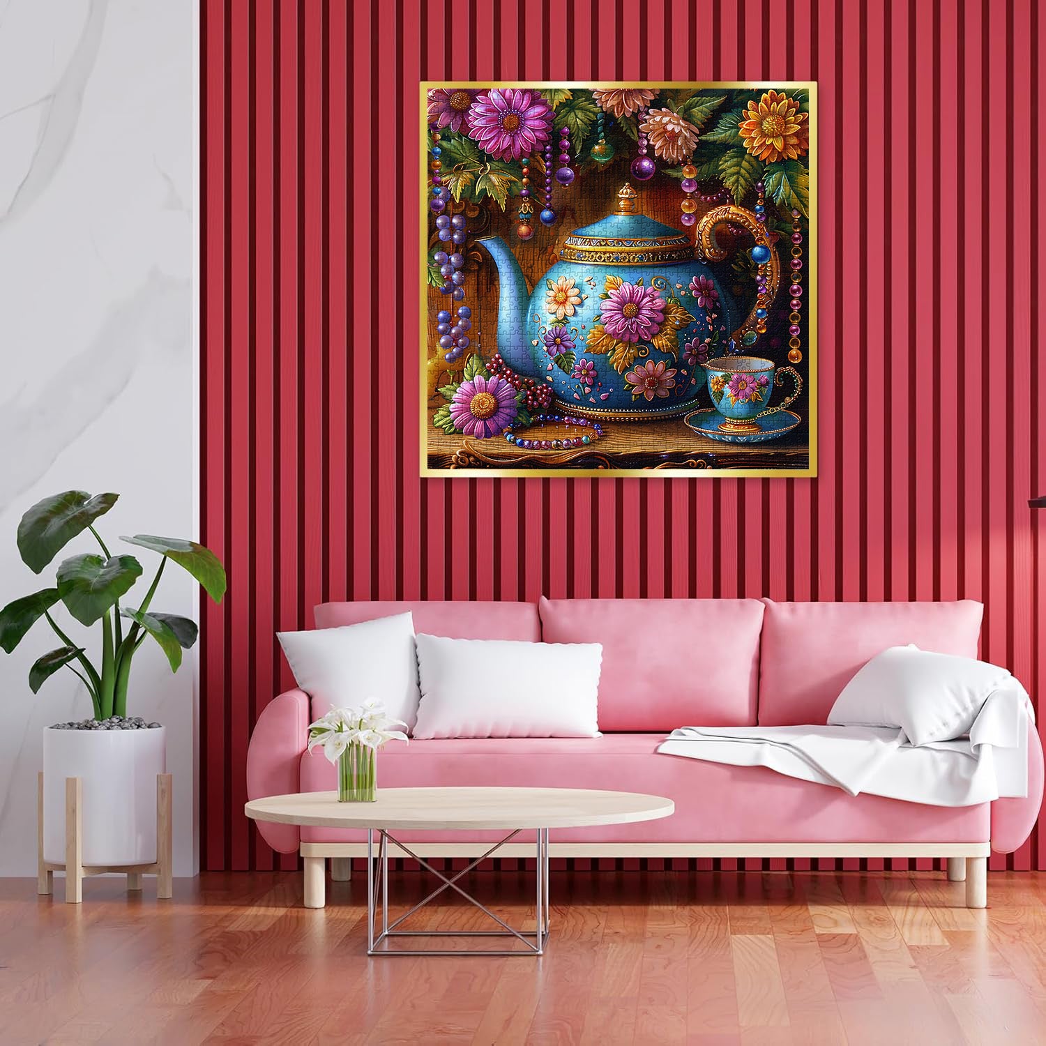 Puzzle puzzle di teiera floreale 1000 pezzi