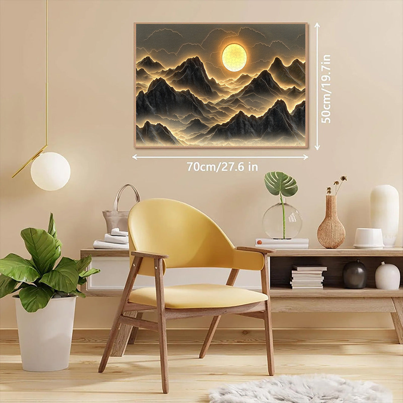 Golden Mountains Jigsaw Puzzle 1000 Pieces