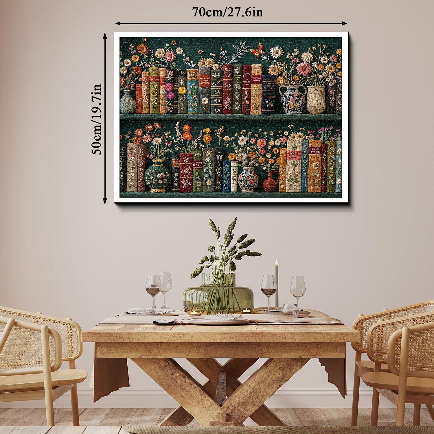 Blooming Bookshelf -set di puzzle puzzle 1000 pezzi