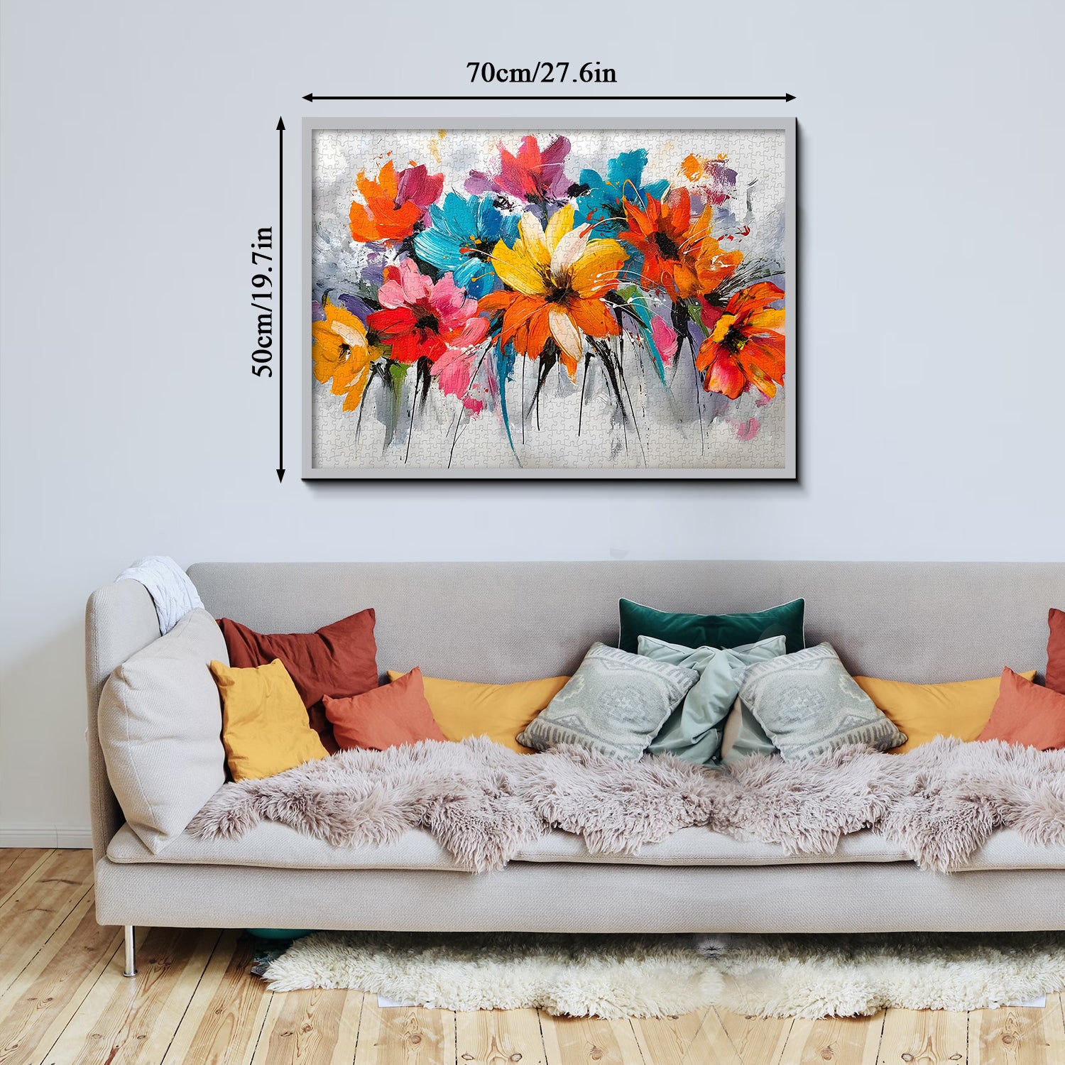 Colorful Floral Charm Jigsaw Puzzle 1000 Pieces