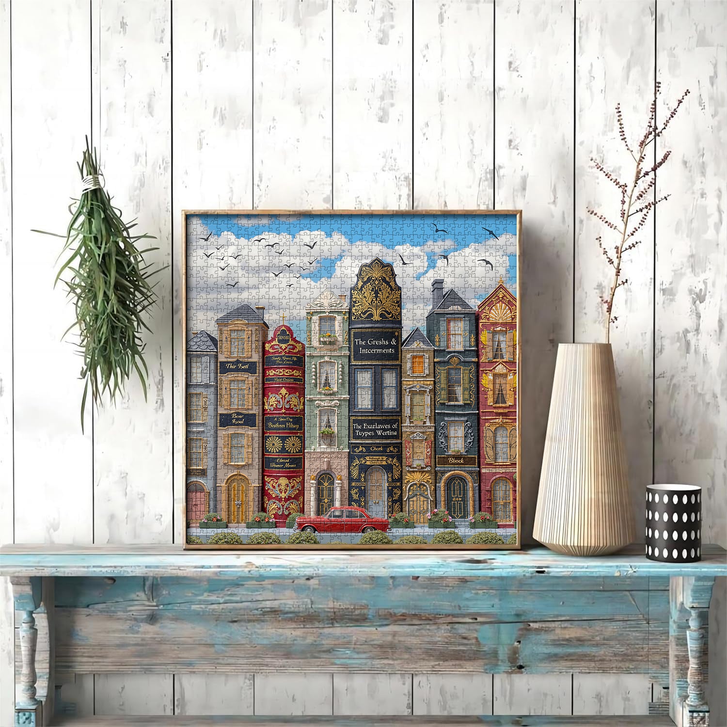 Puzzle de puzzle de la ville littéraire 1000 pièces