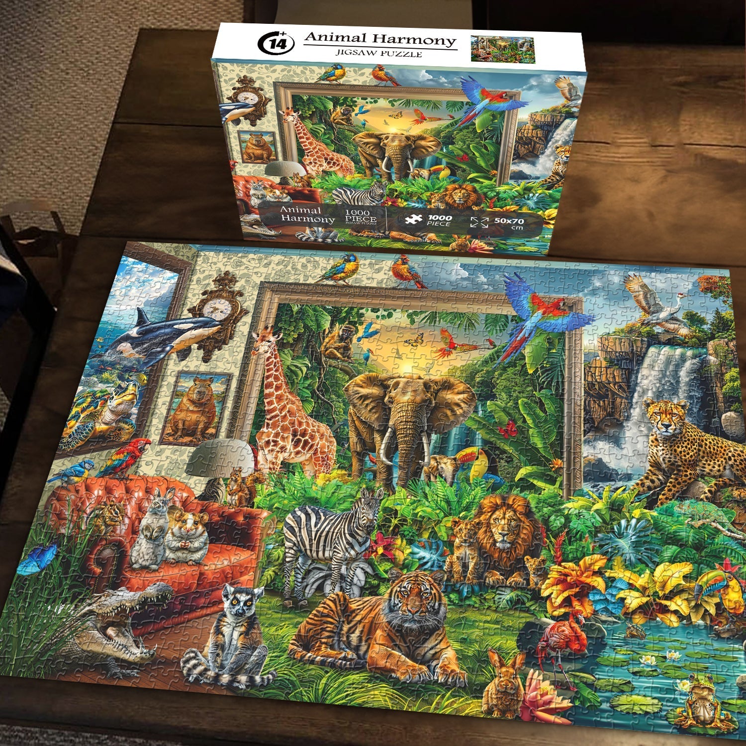Animal Harmony puzzle puzzle 1000 pezzi