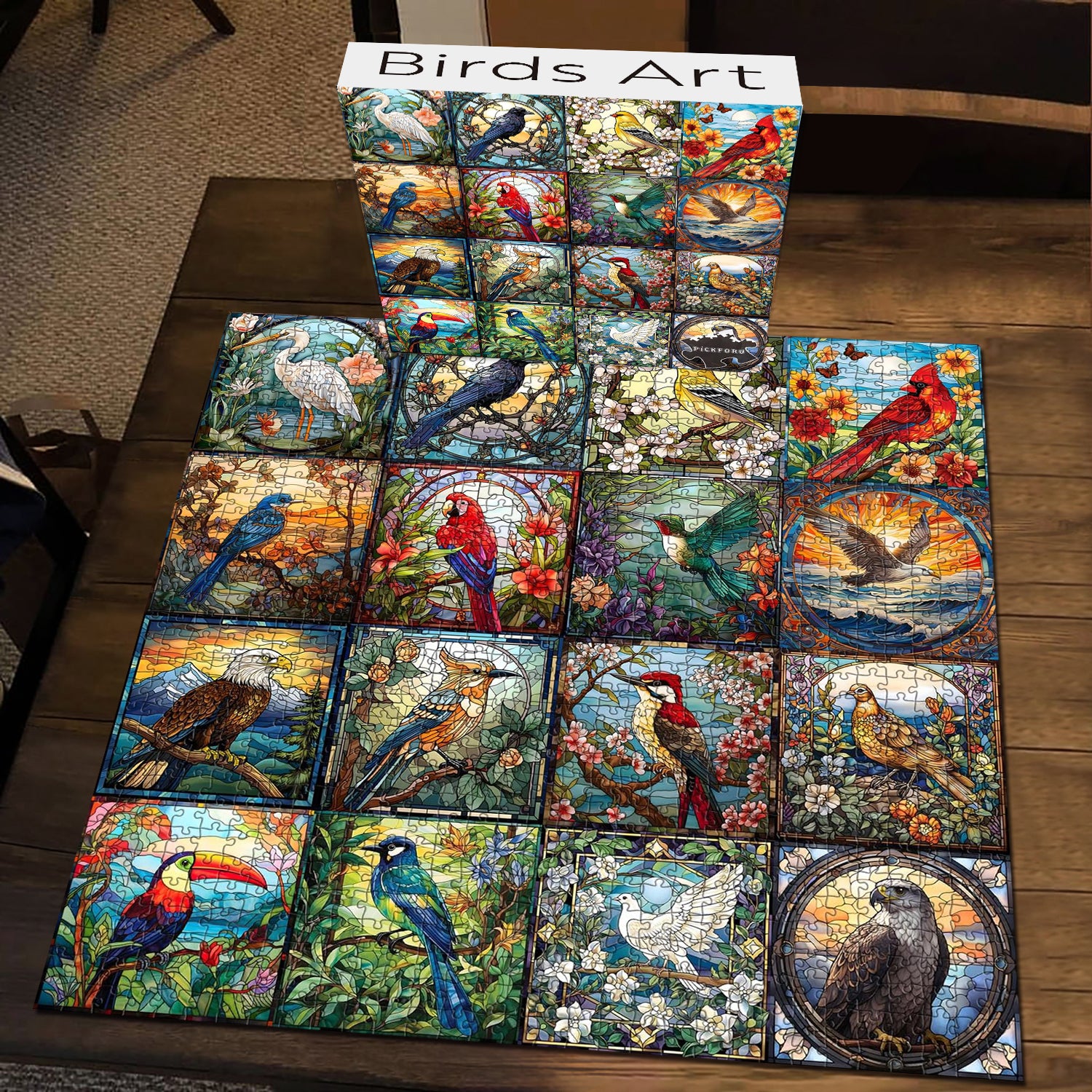 Birds art puzzle puzzle 1000 pezzi