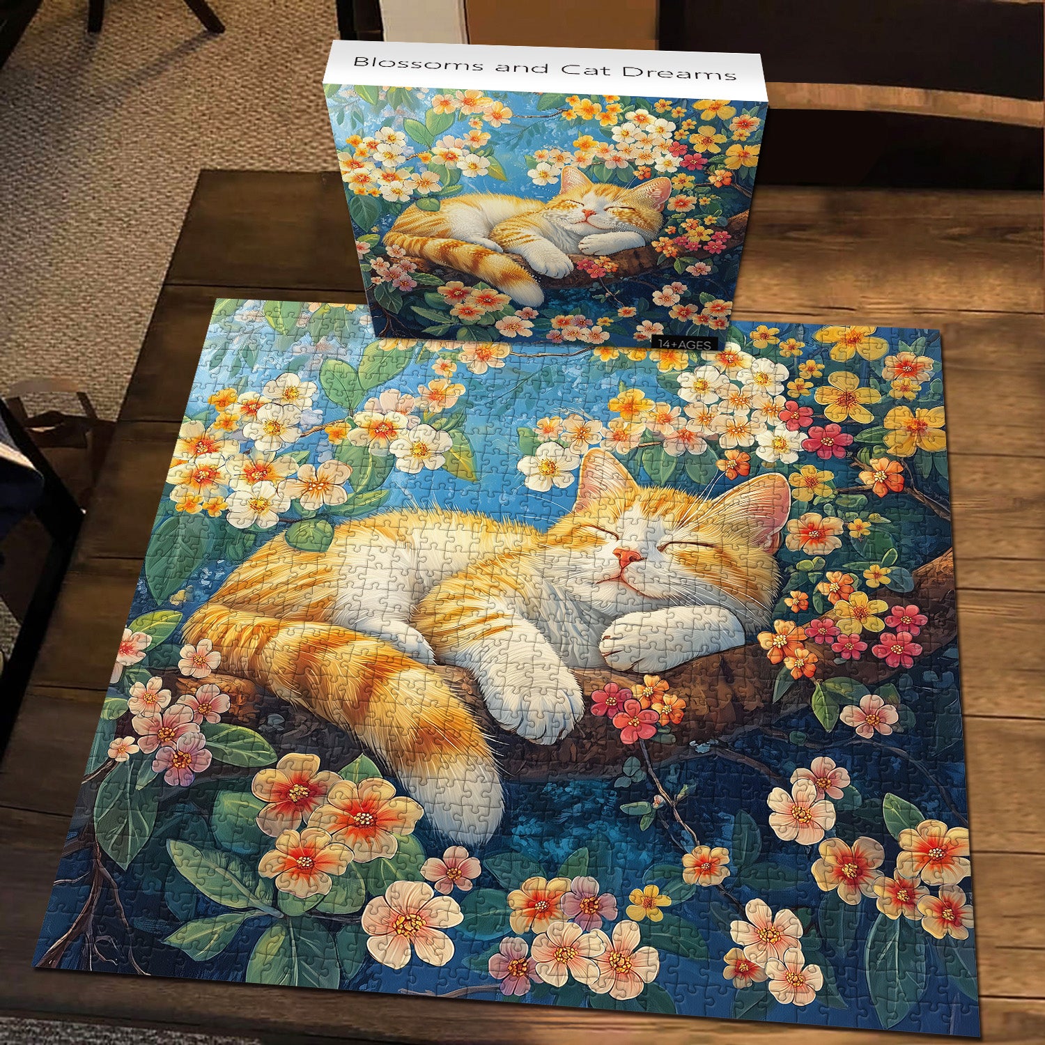 Blossoms and Cat Dreams puzzle puzzle 1000 pezzi