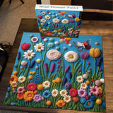 Blue Flower Field Campo puzzle PUZZLE 1000 pezzo