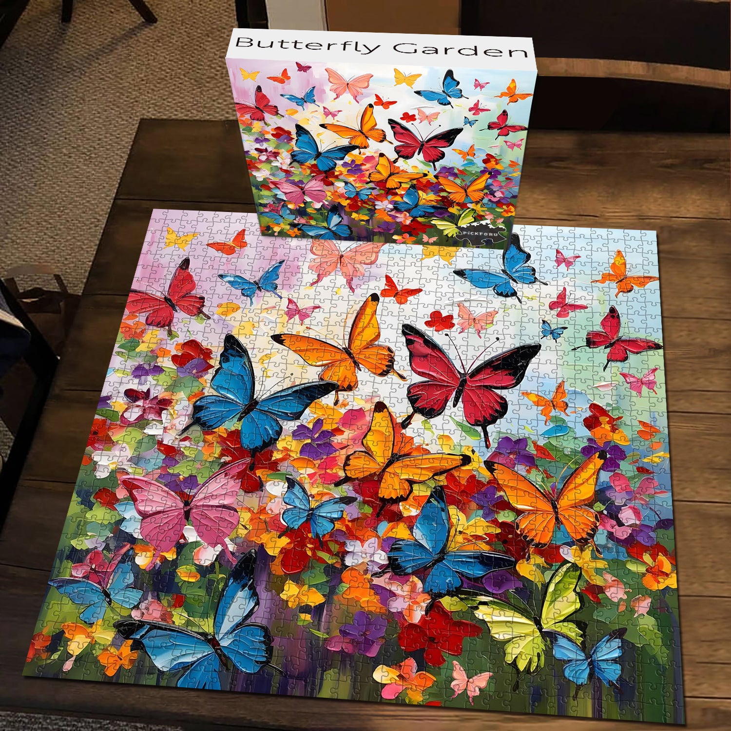 Rompecabezas de jardín de mariposas 1000 piezas