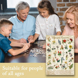 Puzzle de puzzle de fleurs vibrantes 1000 pièces