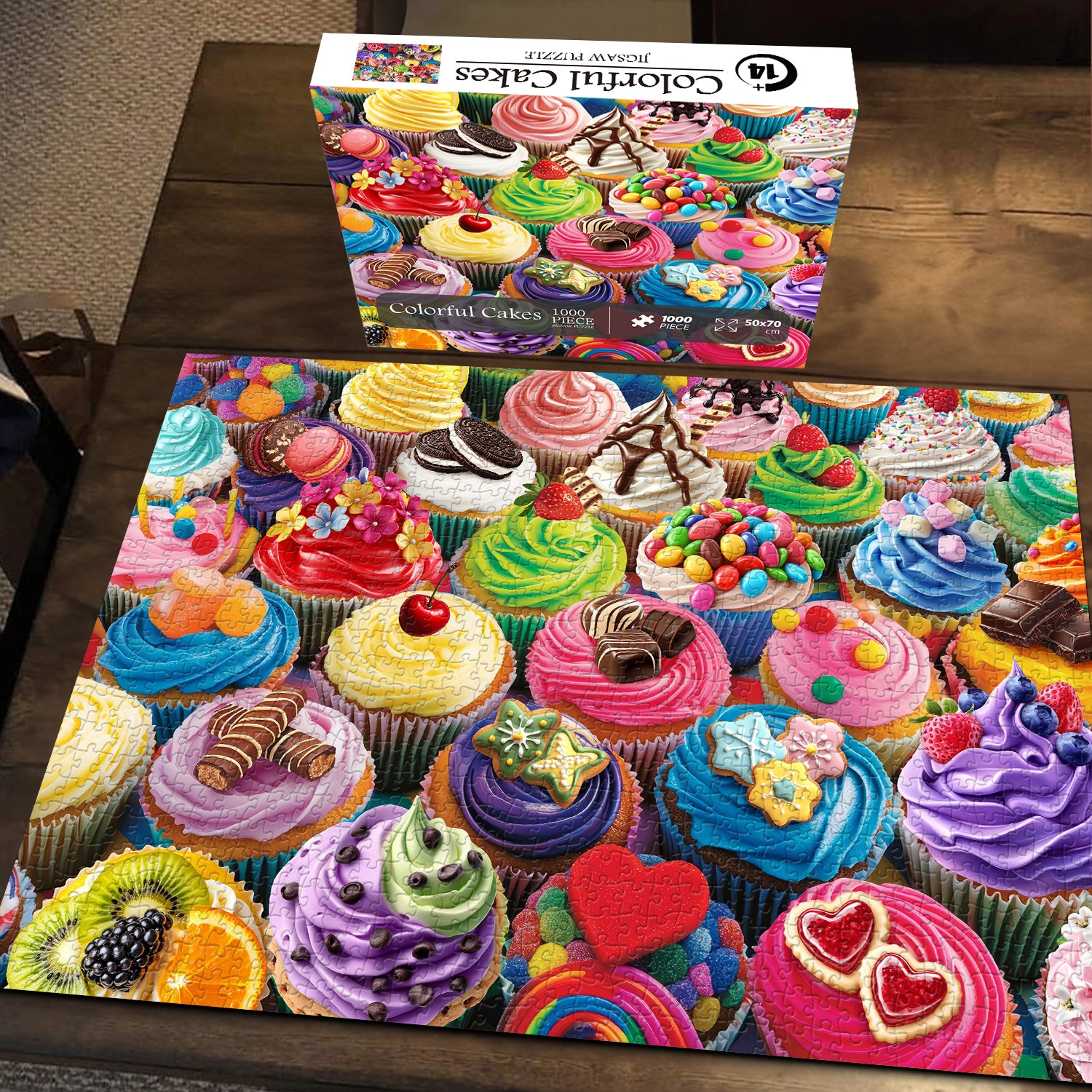 Colorful Cakes Jigsaw Puzzle 1000 Pieces