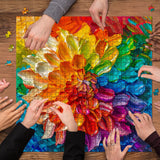 Lebendige Dahlia -Puzzle 1000 Stücke